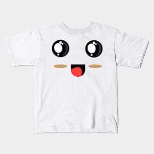 Smiling Japanese happy Kawaii Face Kids T-Shirt